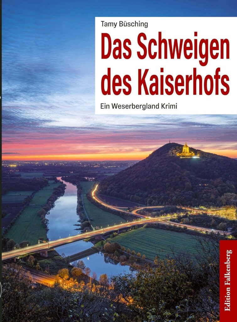 Buchcover mit dem Kaiserwilhelm und der Weserbrücke bei Dämmerung